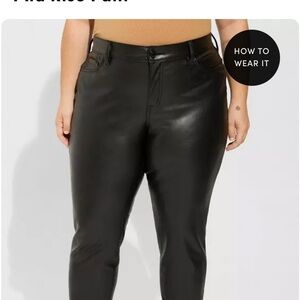 Torrid black Faux Leather Pants